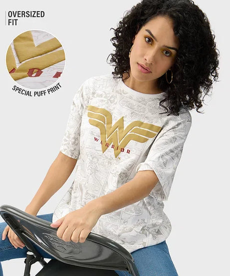 Wonder Woman Warrior Oversized T-Shirts