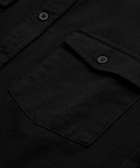 Solids Mystic Black Men Utility Shirts