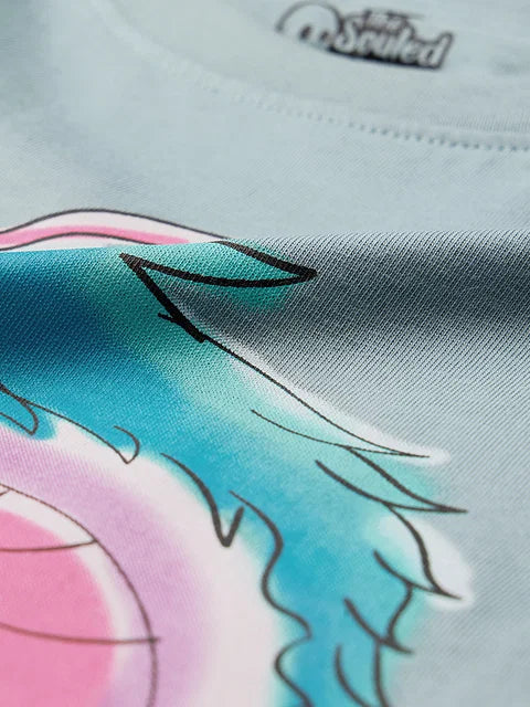 Flower Dragon Women Oversized T-Shirts