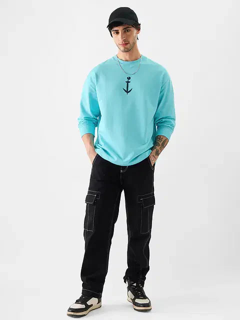 Popeye Bring Em On Oversized Full Sleeve T-Shirts