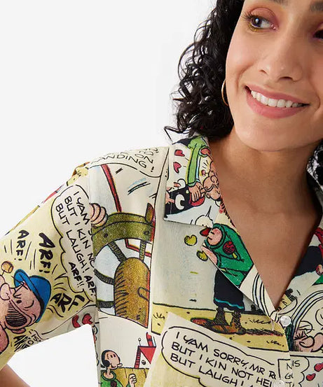 Popeye Comic Punch Women Holiday Shirts