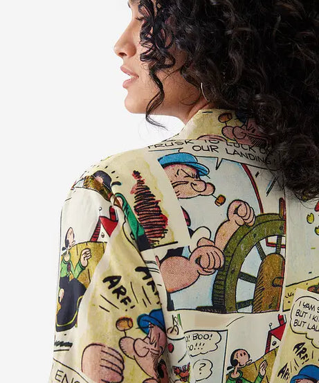Popeye Comic Punch Women Holiday Shirts