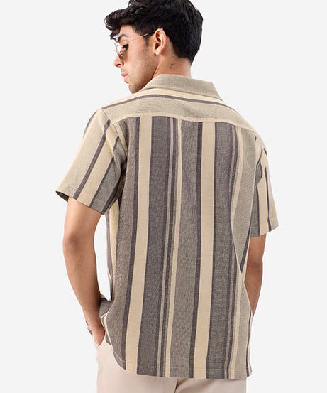 Macaroon Men Textured Shirts