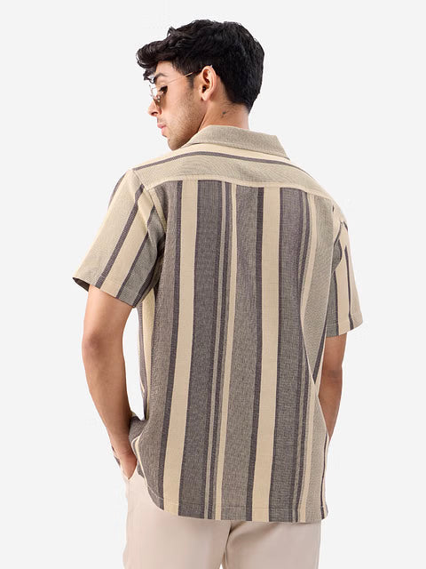 Macaroon Men Textured Shirts
