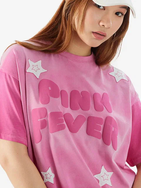 Pink Fever Women Oversized T-Shirts