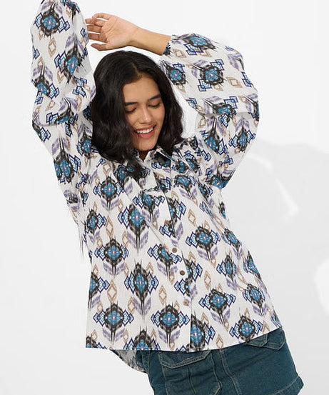 TSS Originals Ikat Twist Women Shirts