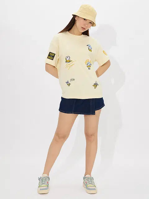 Quack Off Women Oversized T-Shirts