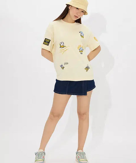 Donald Duck Quack Off Women Oversized T-Shirts