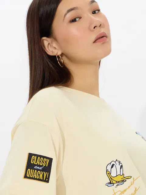 Quack Off Women Oversized T-Shirts