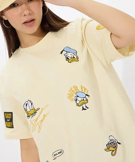 Donald Duck Quack Off Women Oversized T-Shirts