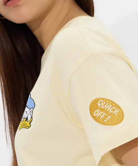 Donald Duck Quack Off Women Oversized T-Shirts