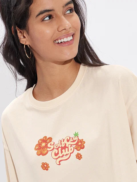 Self-Care Club Women Oversized T-Shirts