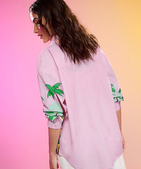 Pink Panther Pink City Women Boyfriend Shirts