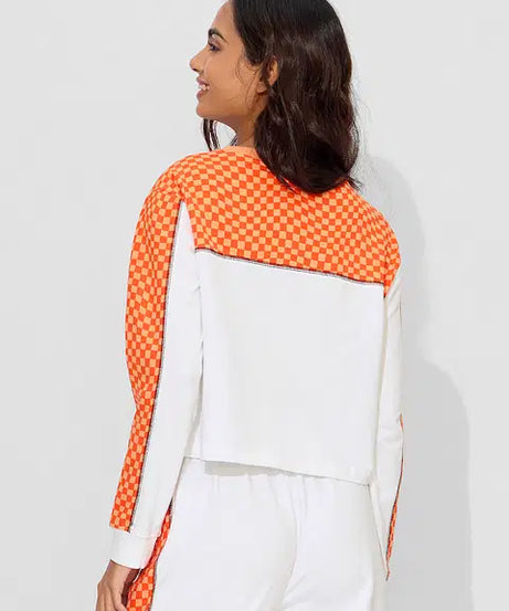 Orange Racer Women Oversized Cropped T-Shirts