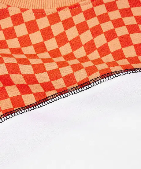 Orange Racer Women Oversized Cropped T-Shirts