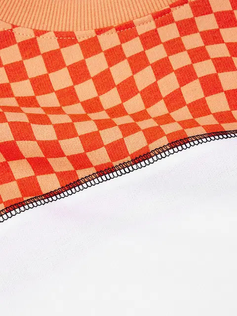 Orange Racer Women Oversized Cropped T-Shirts