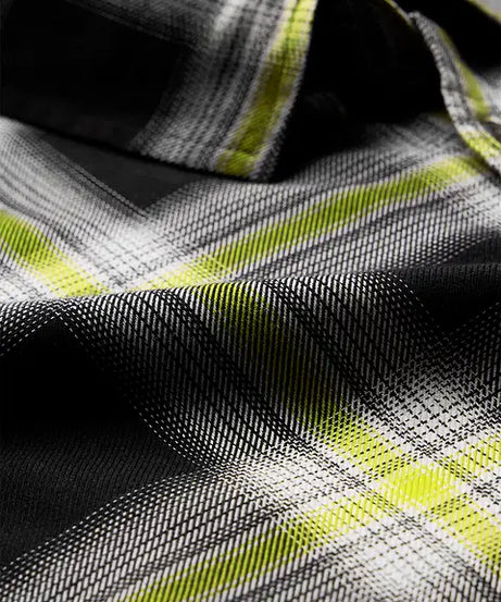 Plaid Sulphura Men Utility Shirts