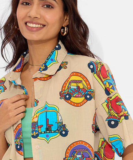 Desi Paintwork Women Holiday Shirts