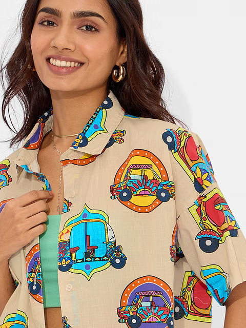 Desi Paintwork Women Holiday Shirts