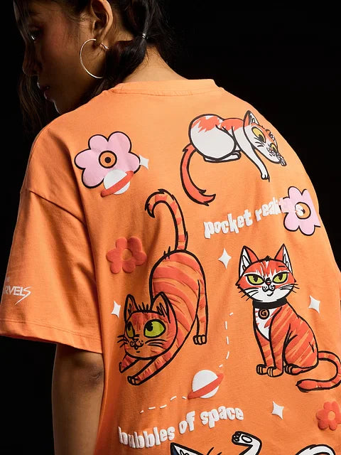 The Marvels Flerkittens Women Oversized T-Shirts