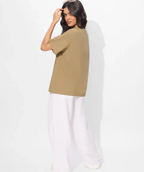 Chai Tea Stamp Women Oversized T-Shirts