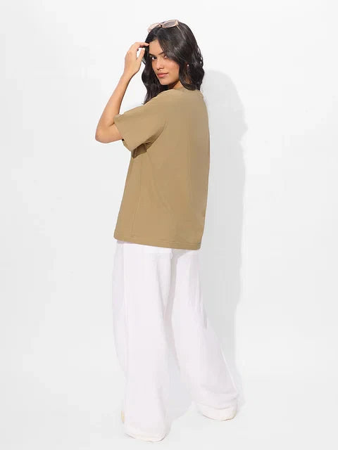 Chai Tea Stamp Women Oversized T-Shirts