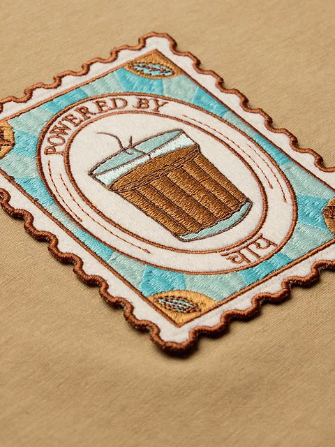 Chai Tea Stamp Women Oversized T-Shirts