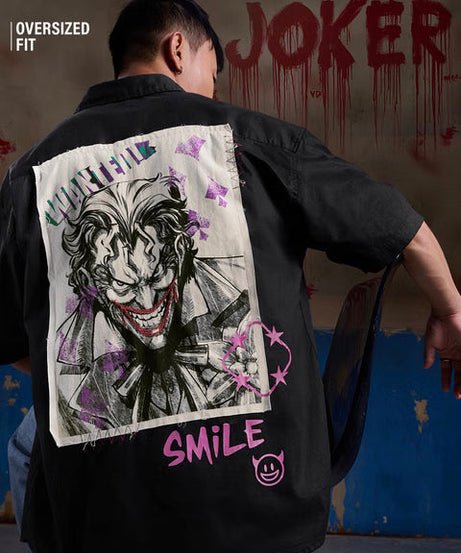 Joker Devil's Smile Oversized Shirts