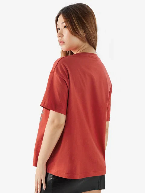 Inside Out Fired Up Women Oversized T-Shirts