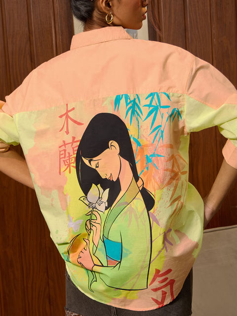 Disney Mulan's Bold Spirit Women Boyfriend Shirts