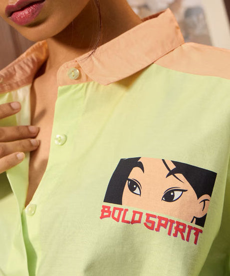 Disney Mulan's Bold Spirit Women Boyfriend Shirts