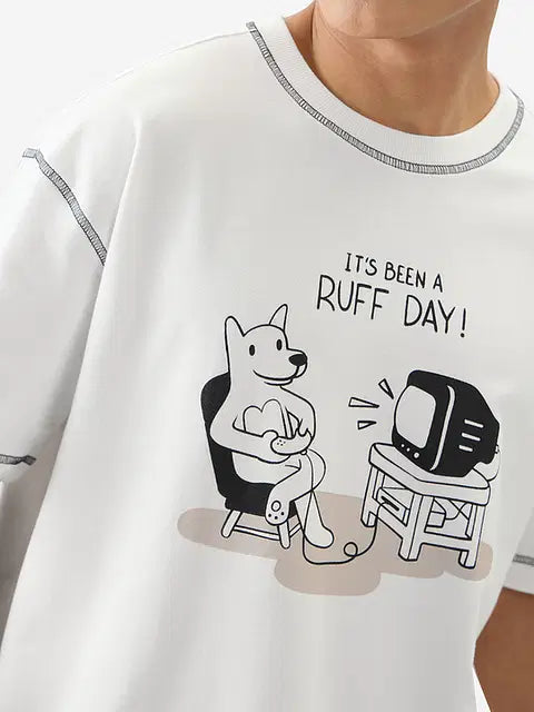 Ted The Stoner Ruff Day Oversized T-Shirts