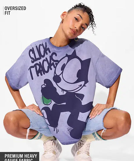 Slick Tricks Women Oversized T-Shirts