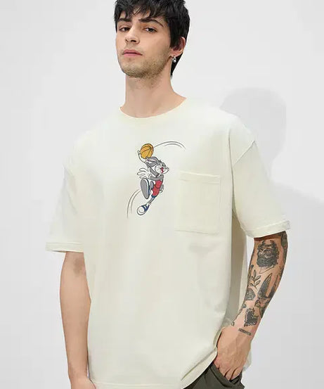 Looney Tunes Bugs Ball Oversized T-Shirts