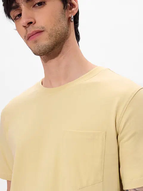 Solids Seashell Cream T-Shirts