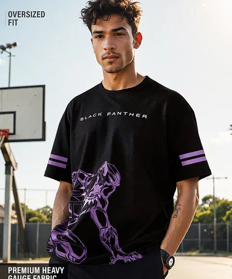 Black Panther Panther Power Oversized T-Shirts