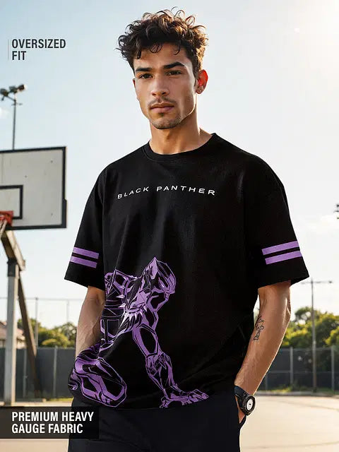 Black Panther Panther Power Oversized T-Shirts