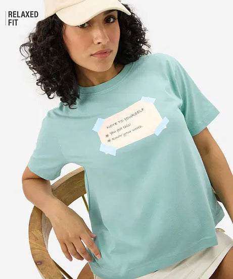 Sticky Note Women Relaxed Fit T-Shirts