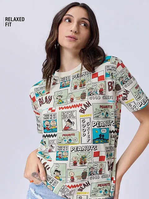 Old School Women Relaxed Fit T-Shirts