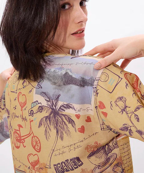 Explorer Women Oversized Cropped T-Shirts