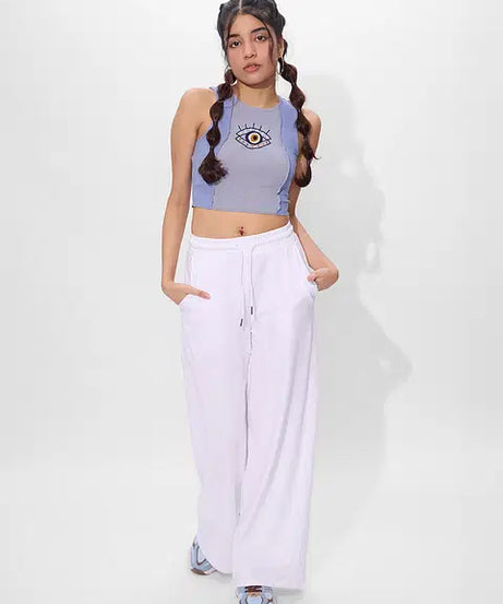 Evil Eye Baby Tee Cropped Tank Tops