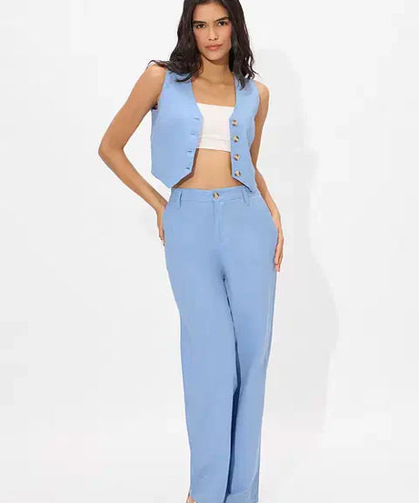 Cotton Linen Vest Women Cropped Tops