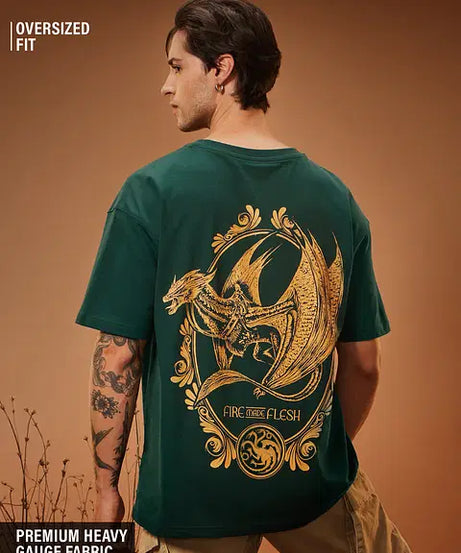 House Of Dragon Fire Made Flesh Oversized T-Shirts
