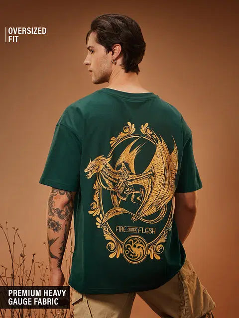 House Of Dragon Fire Made Flesh Oversized T-Shirts