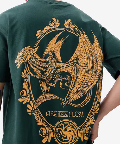 House Of Dragon Fire Made Flesh Oversized T-Shirts