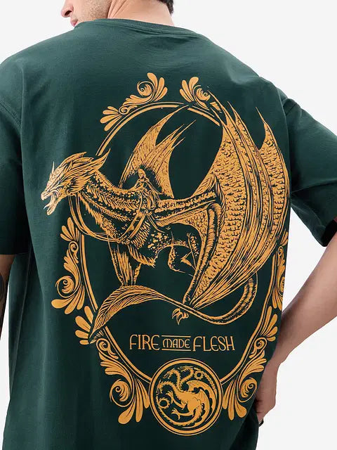 House Of Dragon Fire Made Flesh Oversized T-Shirts