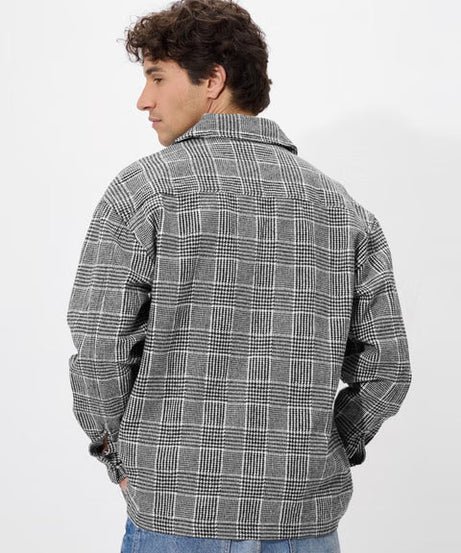 Houndstooth Pattern Men Shackets