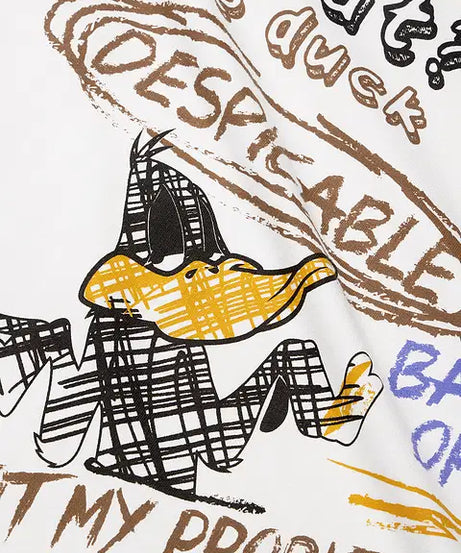 Daffy Duck Allergic To Idiots Oversized T-Shirts