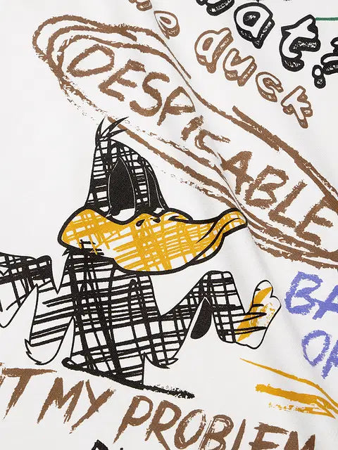 Daffy Duck Allergic To Idiots Oversized T-Shirts