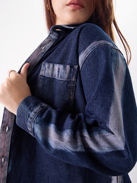 Aster Denim Women Shackets